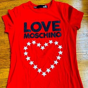 Love Moschino Red T Shirt